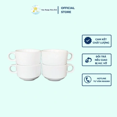 Tách Cafe Ohio 6.5-8.5, Tách Trà Trắng Sứ Cao Cấp Bền Đẹp - Giá 24.000đ Mta-Mart2