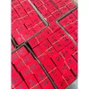 Tag đỏ Tết 1‑2 chữ thư pháp 5x7cm kèm dây đỏ, treo cây mai, đào - 60.000₫ 3