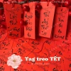 Tag đỏ Tết 2.026 - 45 câu đối 4 chữ thư pháp (4x10cm) kèm dây đỏ, treo quà - Giá chỉ 60.000 VND 4