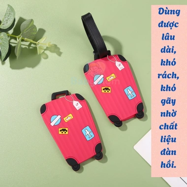 Tag hành lý cao su mềm hình vali ngộ nghĩnh – Thẻ vali dễ thương cho trẻ em, người lớn, chỉ 50.000₫ 9 Tag hành lý cao su mềm hình vali ngộ nghĩnh – Thẻ vali dễ thương cho trẻ em, người lớn, chỉ 50.000₫ 9