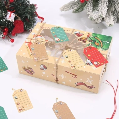 Tag thẻ treo Noel Giáng sinh đa màu 10c/50c không dây - Giá chỉ 8.000 VND