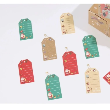 Tag thẻ treo Noel Giáng sinh đa màu 10c/50c không dây - Giá chỉ 8.000 VND