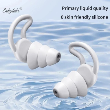 Tai Cắm Silicon Eshylala Cho Học Sinh - Mềm Mại, Chống Ồn, Chống Thấm Nước, Thích Hợp Ngủ và Bơi, Giảm Tiếng Ồn