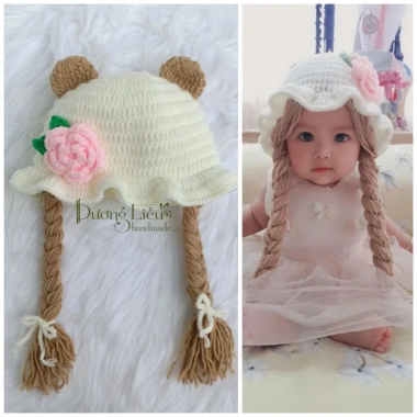 Tai gấu len dễ thương - Trang trí tóc, phụ kiện thời trang giảm giá 9.000₫ 6