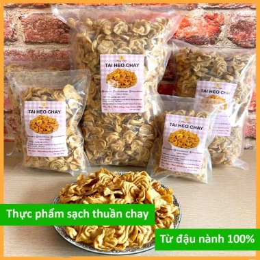 Tai heo chay khô 1kg-200g, tai lợn chay, cánh hoa chay – Chay Tâm Việt, chỉ 38.200 VND 2