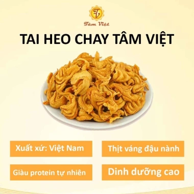 Tai heo chay khô 1kg-200g, tai lợn chay, cánh hoa chay – Chay Tâm Việt, chỉ 38.200 VND 4