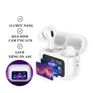 Tai Nghe A9 Pro ANC, Màn Hình LCD Cảm Ứng, Giảm Tiếng Ồn, Bảo Hành 12 Tháng – 275k