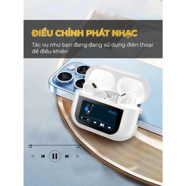 Tai Nghe A9 Pro ANC, Màn Hình LCD Cảm Ứng, Giảm Tiếng Ồn, Bảo Hành 12 Tháng – 275k