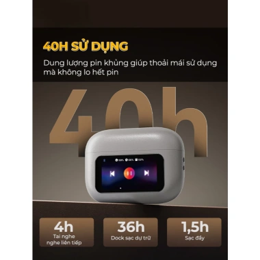 Tai Nghe A9 Pro ANC, Màn Hình LCD Cảm Ứng, Giảm Tiếng Ồn, Bảo Hành 12 Tháng – 275k