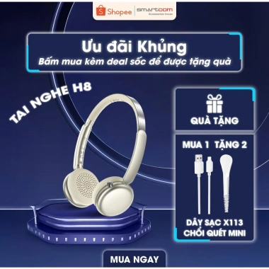 Tai nghe ACEFAST H8 chụp tai chống ồn, thời trang gọn, có mic đàm thoại - 509.000₫