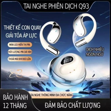 Tai Nghe AI Bluetooth Q93 - Hỗ Trợ 139 Ngôn Ngữ, Giá 320.000đ Giảm Đặc Biệt 2