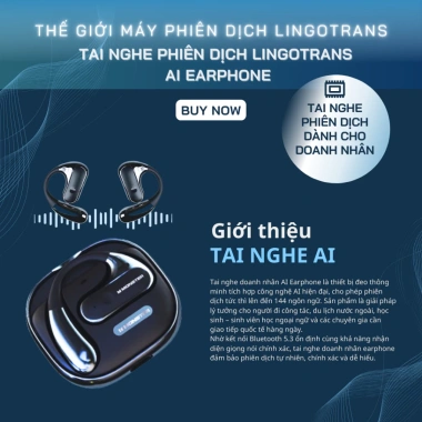 Tai Nghe AI Phiên Dịch Cao Cấp - Dịch Thuật Cho Doanh Nhân, Giá 3.896.000 VND
