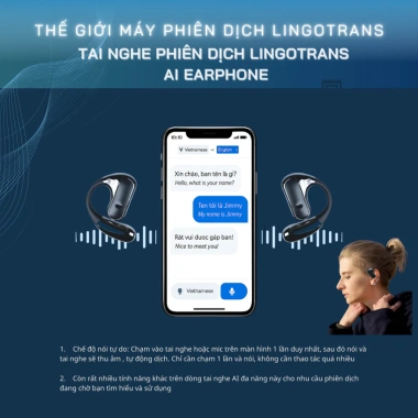 Tai Nghe AI Phiên Dịch Cao Cấp - Dịch Thuật Cho Doanh Nhân, Giá 3.896.000 VND 5 Tai Nghe AI Phiên Dịch Cao Cấp - Dịch Thuật Cho Doanh Nhân, Giá 3.896.000 VND 5