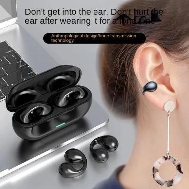 Tai nghe Bluetooth 5.3 Dẫn truyền xương – Âm thanh 3D Vòm, kẹp tai thể thao, micrô – 120.999₫