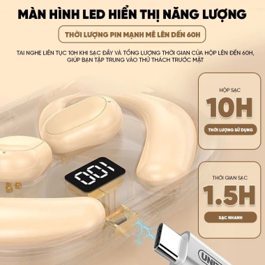 Tai Nghe Bluetooth 5.3 Không Dây Âm Thanh HiFi Stereo Chống Nước Giá 169k 7