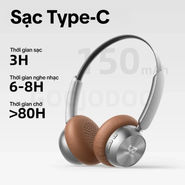 Tai nghe Bluetooth 5.3 không dây GOOJODOQ, điều khiển trực giác, trợ lý giọng nói, siêu nhẹ 92g, giá 299.000 VND 7