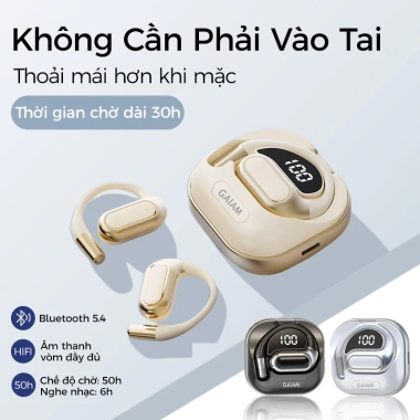 Tai nghe Bluetooth 5.4 không dây thể thao HIFI, khử tiếng ồn, micrô, LED, pin siêu dài – giá 197.040₫