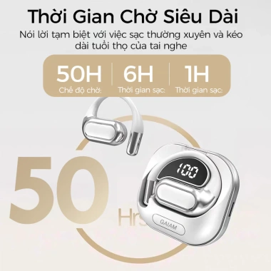 Tai nghe Bluetooth 5.4 không dây thể thao HIFI, khử tiếng ồn, micrô, LED, pin siêu dài – giá 197.040₫