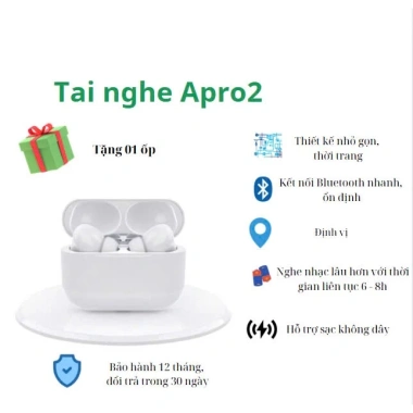 Tai Nghe Bluetooth APRO2 Cao Cấp - Định Vị, Cảm Ứng, Tự Động Kết Nối, Bảo Hành Đổi Mới 209.000₫