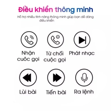 Tai Nghe Bluetooth AT A6 - Míc Đàm Thoại, Cảm Biến Đa Điểm, Đổi Tên | XS Store