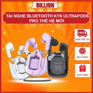 Tai Nghe Bluetooth BILLION KY8 Pro Pin 3.500mAh 6h Nghe Nhạc Đàm Thoại 86.330₫