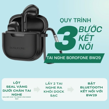 Tai Nghe Bluetooth BOROFONE 5.3 Độ Trễ Thấp, Hỗ Trợ Đàm Thoại, Bảo Hành 1 Năm, 235.000 VND 6