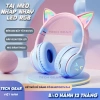 Tai nghe Bluetooth chụp tai mèo có mic, bass mạnh, gập gọn tiện lợi - chỉ 199.000đ