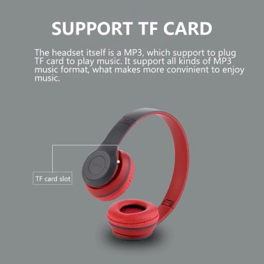 Tai nghe Bluetooth chụp tai P47 - Tai mèo âm thanh cao cấp, giảm giá 23 chỉ 59.999 VND 5