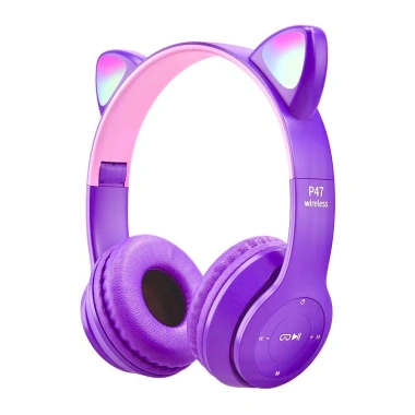 Tai nghe Bluetooth chụp tai P47 - Tai mèo âm thanh cao cấp, giảm giá 23 chỉ 59.999 VND 8