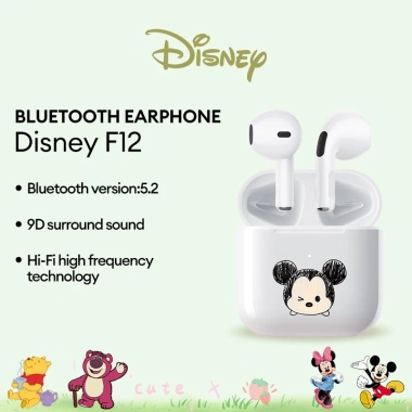 Tai Nghe Bluetooth Disney F12 Âm Thanh Nổi Hifi, Cảm Ứng Thông Minh, Mic, Giá Ưu Đãi 196.900₫