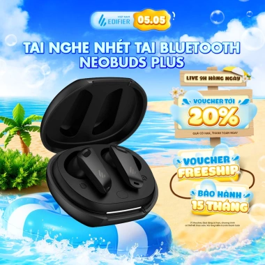 Tai Nghe Bluetooth Edifier Neobuds Plus Chống ồn, Phát Nhạc 47h, 15 Tháng Bảo Hành, Giá 2.49 Triệu