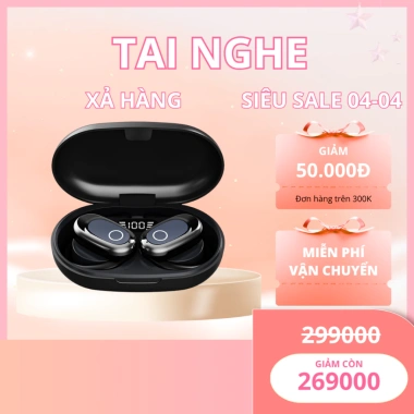 Tai Nghe Bluetooth Gaming S300 MooLah Mic BT5.3 Chống Ồn ENC Pin Trâu Giá 370k