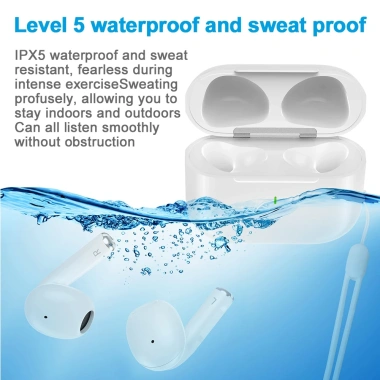Tai nghe Bluetooth Goojodoq 5.3 HIFI chống nước, mic tích hợp - Giá chỉ 195.800₫