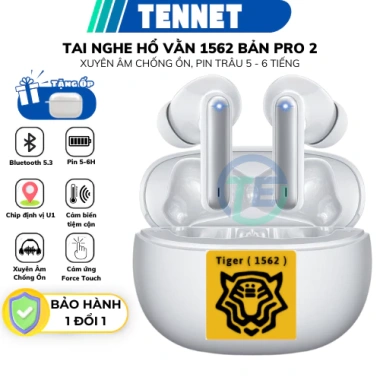 Tai Nghe Bluetooth Hổ Vằn 1.562 Pro – Xuyên Âm, Chống Ồn, Lề Thép, Pin 8h, Tặng Ốp Xịn, Bảo hành 6 tháng – Giá 526.000 VND
