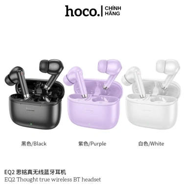 Tai nghe Bluetooth Hoco EQ2 TWS 5.3 Nghe nhạc 7h, mic rõ nét, đệm tai êm ái 275.000₫