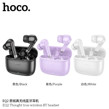 Tai nghe Bluetooth Hoco EQ2 TWS 5.3 Nghe nhạc 7h, mic rõ nét, đệm tai êm ái 275.000₫