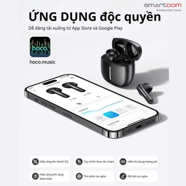 Tai nghe Bluetooth Hoco EQ33 v5.4 - Pin 7h, âm thanh EQ, chỉ 159.000đ