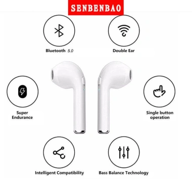 Tai Nghe Bluetooth I7S Không Dây Pin Trâu, Chạm Cảm Ứng – Giá 79.826₫, Giảm Đặc Biệt 5