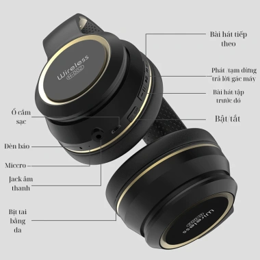 Tai nghe Bluetooth KH20 chụp tai - Giảm giá 201k, đa năng công việc & giải trí 6