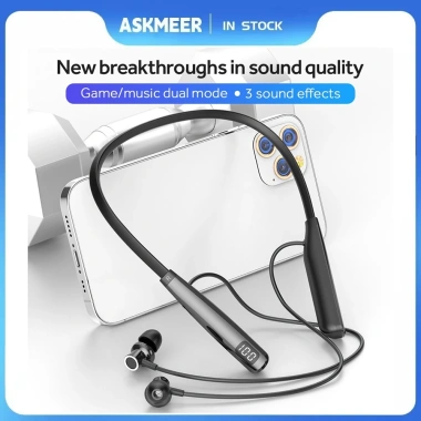 Tai Nghe Bluetooth Không Dây 100h, Mic và Nam Châm, Thể Thao, Tương Thích IOS Android - Giá 282.700₫