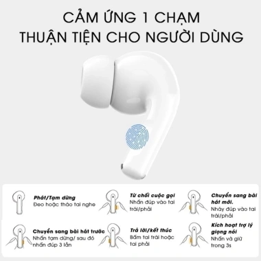 Tai nghe Bluetooth không dây A.P.Pro pin trâu, định vị, đổi tên, full chức năng - Giá chỉ 199.000₫ (Giảm từ 248.750₫)