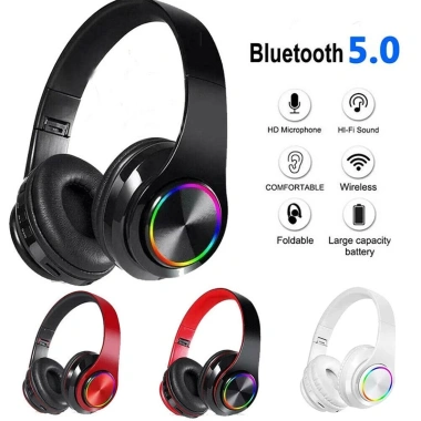 Tai nghe Bluetooth không dây B39 tích hợp FM, đèn LED, gập gọn, giá ưu đãi 126.000 VND 2