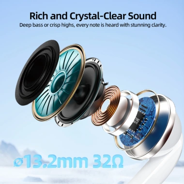 Tai nghe Bluetooth không dây GOOJODOQ - Giảm tiếng ồn, Dịch thuật AI, Giá 119.000₫