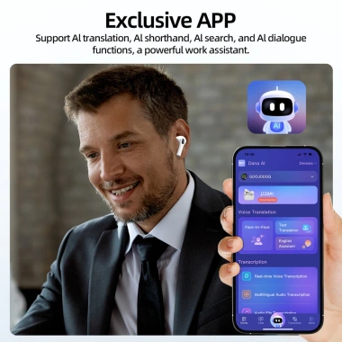 Tai nghe Bluetooth không dây GOOJODOQ - Giảm tiếng ồn, Dịch thuật AI, Giá 119.000₫