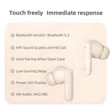 Tai nghe Bluetooth không dây KY5 Pro silicone LED mic tích hợp gọi điện cảm ứng 69.999đ 6
