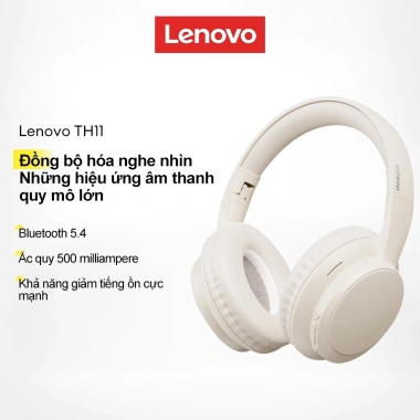Tai nghe Bluetooth không dây Lenovo TH11 giảm tiếng ồn, trễ thấp, Bluetooth 5.4 - Giá chỉ 289.000