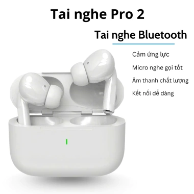 Tai Nghe Bluetooth Không Dây Pro 2 – Âm Thanh Rõ Nét, Mic Ghi Âm, Giảm Tiếng Ồn, Thiết Kế Nhỏ Gọn, 259k 9