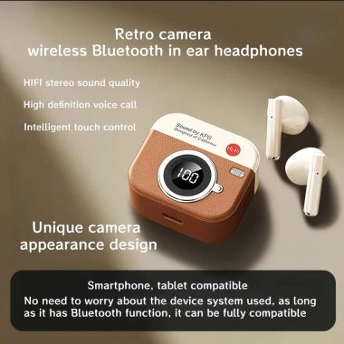 Tai nghe Bluetooth không dây Q86 - Vỏ cổ điển, màn hình pin số, hỗ trợ gọi và cảm ứng, tương thích hệ thống 79.999₫