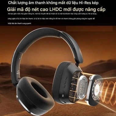 Tai nghe Bluetooth không dây TD66 cao cấp, pin siêu dài, ANC, âm thanh HD, gập gọn tiện dụng - Giá 479.000₫ 5