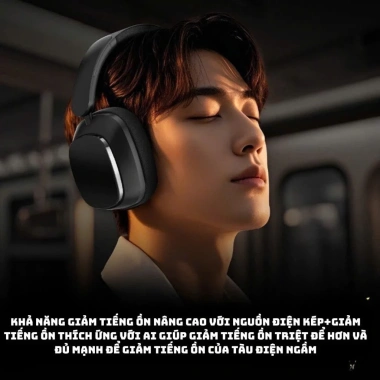 Tai nghe Bluetooth không dây TD66 cao cấp, pin siêu dài, ANC, âm thanh HD, gập gọn tiện dụng - Giá 479.000₫ 9